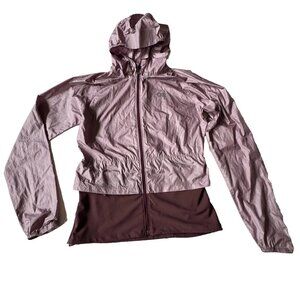 Outdoor Research Womens XS Windbreaker Helium Wind Hoodie Purple Pullover Jacket
